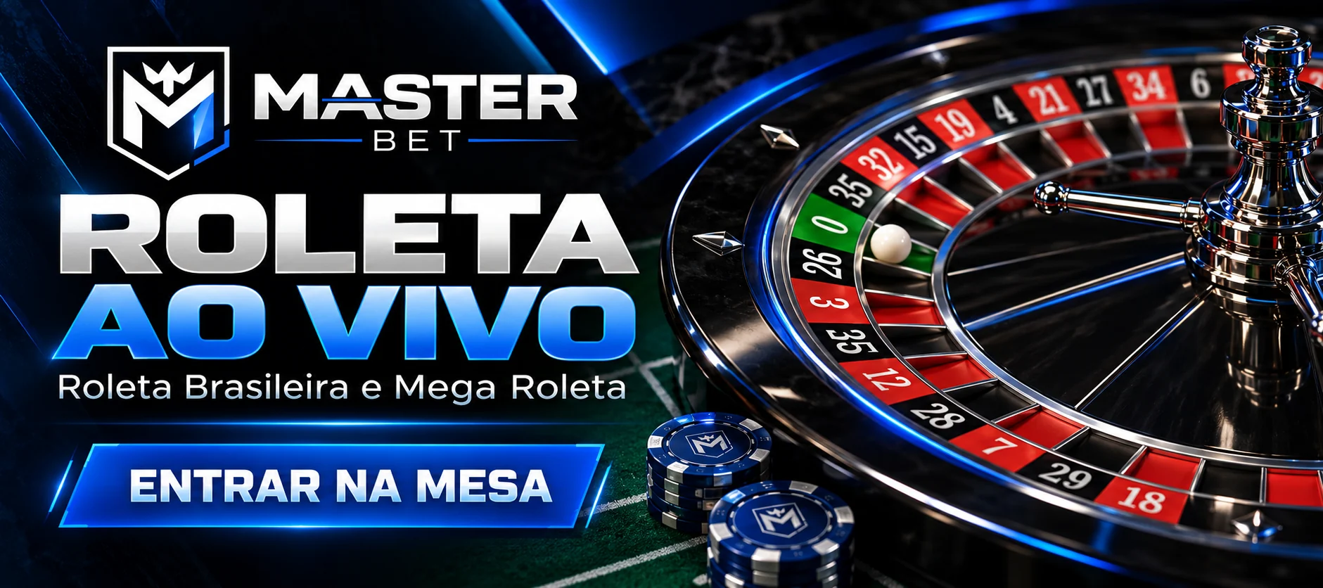 Roleta ao vivo: Roleta Brasileira e Mega Roleta