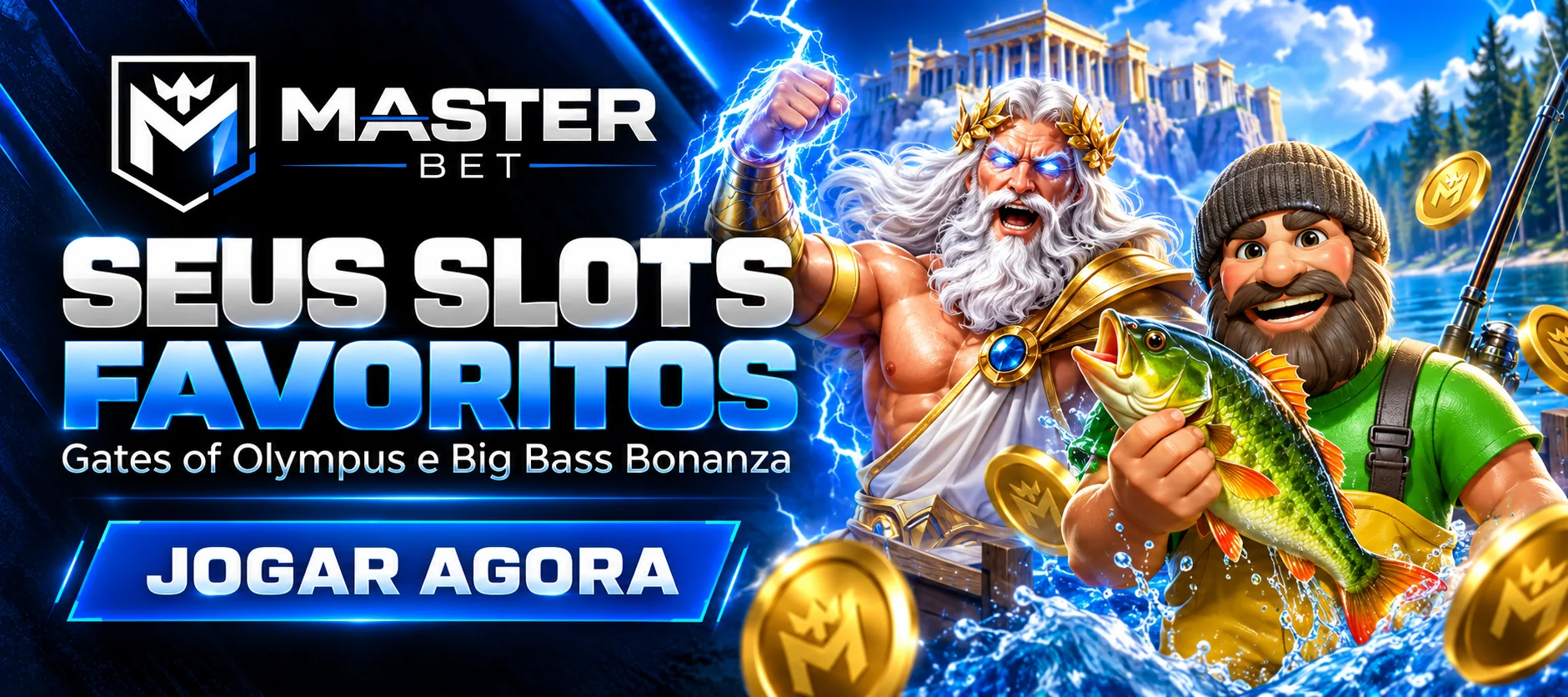 Slots: Gates of Olympus e Big Bass Bonanza